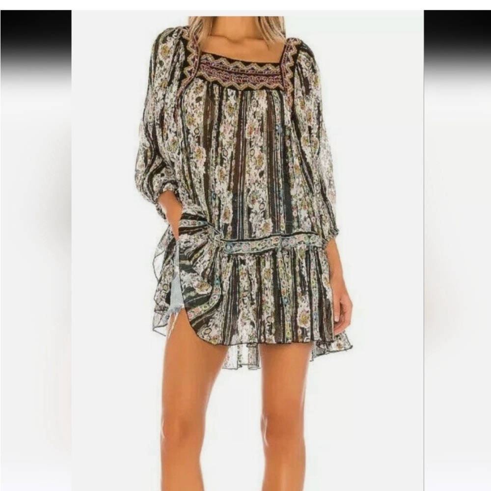 Free People Dance Magic Embroidered Dress